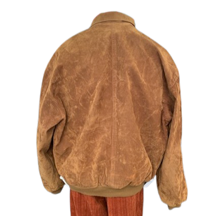 90s Suede Bomber Jacket